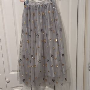 Sequin Star Maxi Skirt